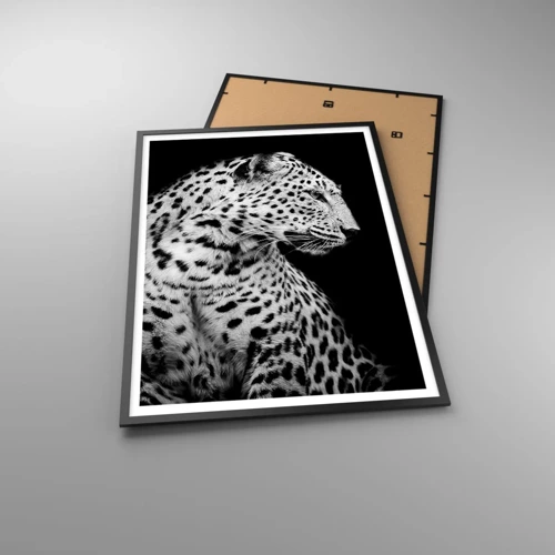 Poster in black frame - A Perfect Right Profile  - 70x100 cm