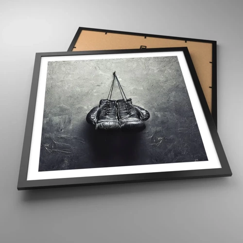 Poster in black frame - A Time of Fight and a Time of Peace - 50x50 cm