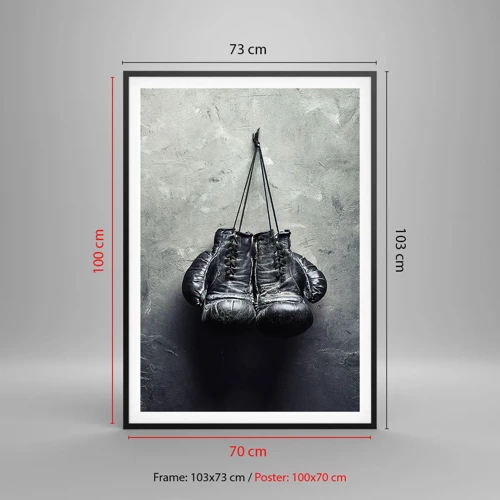 Poster in black frame - A Time of Fight and a Time of Peace - 70x100 cm