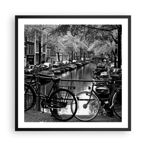 Poster in black frame - A Very Dutch View - 60x60 cm