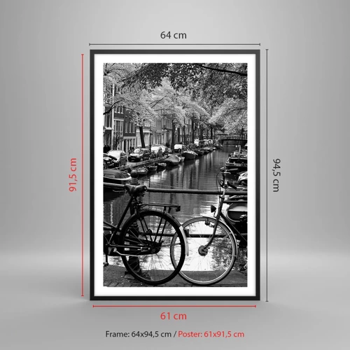 Poster in black frame - A Very Dutch View - 61x91 cm
