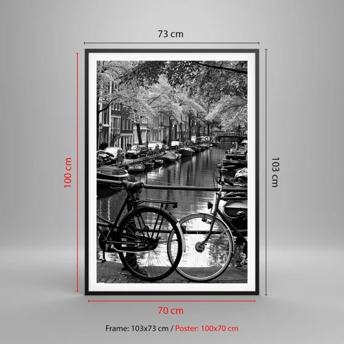 Poster in black frame - A Very Dutch View - 70x100 cm