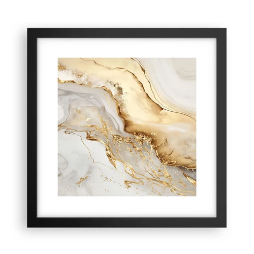 Poster in black frame - Abstract: Beauty and Good - 30x30 cm