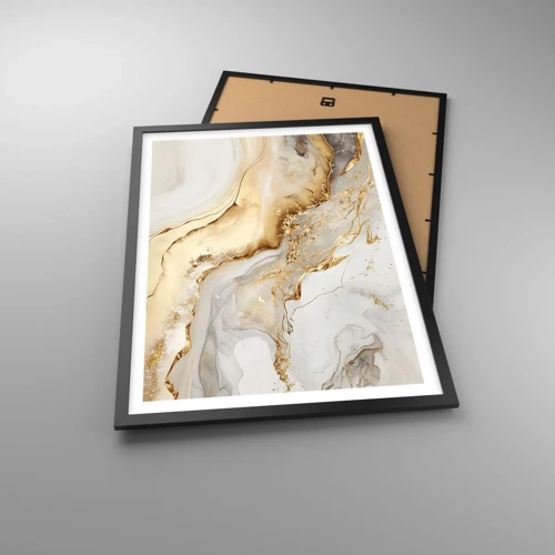 Poster in black frame - Abstract: Beauty and Good - 50x70 cm