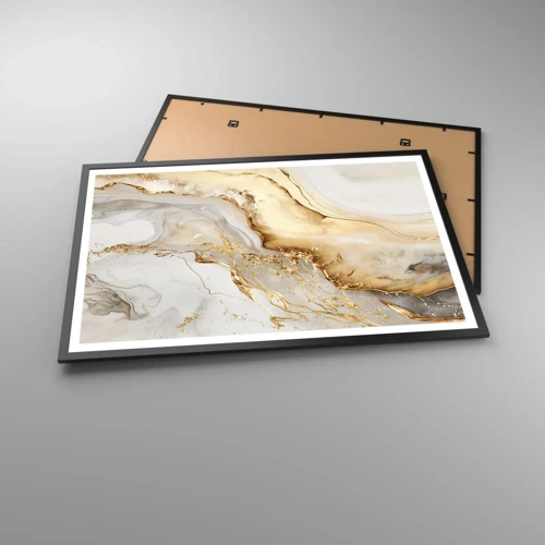 Poster in black frame - Abstract: Beauty and Good - 91x61 cm