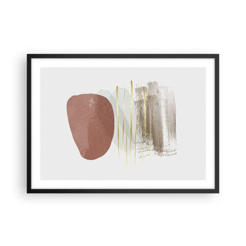 Poster in black frame - Abstract Colonnade - 70x50 cm