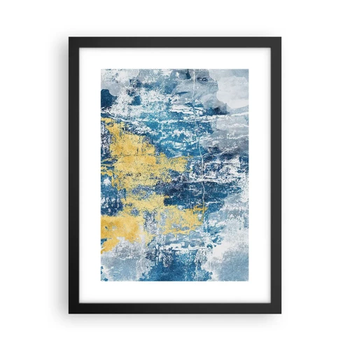 Poster in black frame - Abstract Full of Optimism - 30x40 cm