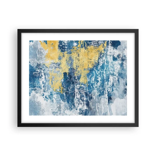 Poster in black frame - Abstract Full of Optimism - 50x40 cm