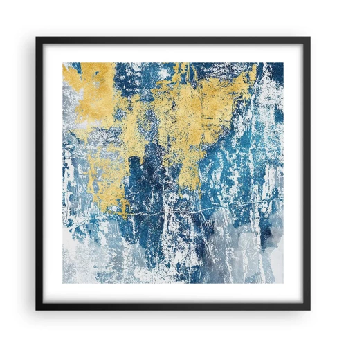 Poster in black frame - Abstract Full of Optimism - 50x50 cm