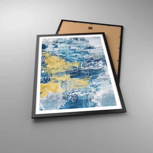 Poster in black frame - Abstract Full of Optimism - 50x70 cm