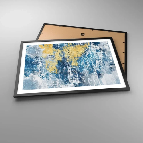 Poster in black frame - Abstract Full of Optimism - 70x50 cm