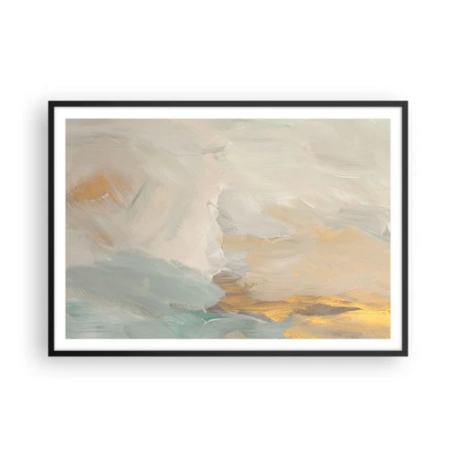 Poster in black frame - Abstract: Land of Gentleness - 100x70 cm