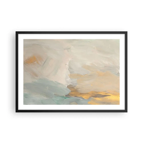 Poster in black frame - Abstract: Land of Gentleness - 70x50 cm