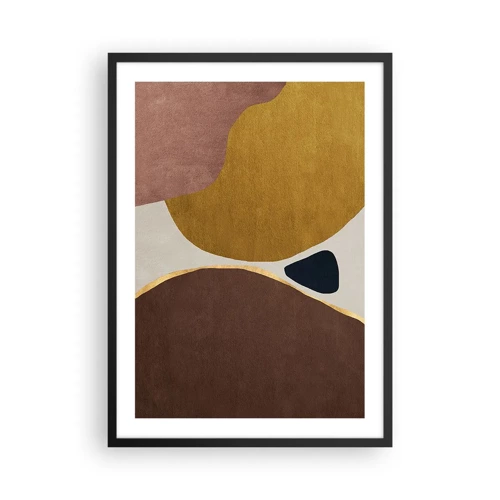 Poster in black frame - Abstract - Place in sSace - 50x70 cm