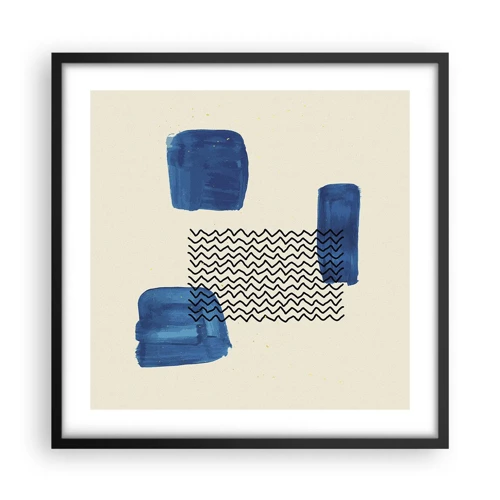 Poster in black frame - Abstract Quartet - 50x50 cm