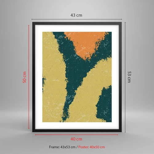 Poster in black frame - Abstract - Slow Motion - 40x50 cm