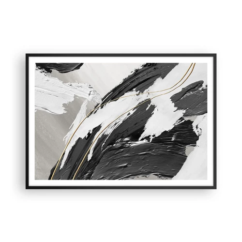 Poster in black frame - Abstract with Flair - 100x70 cm