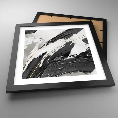 Poster in black frame - Abstract with Flair - 30x30 cm