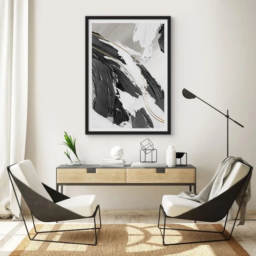 Poster in black frame - Abstract with Flair - 70x100 cm