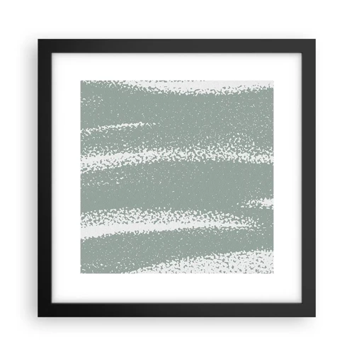 Poster in black frame - Abstrcat in Winter Climate - 30x30 cm