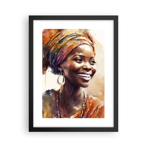 Poster in black frame - African Queen - 30x40 cm