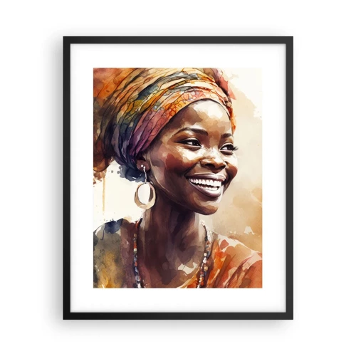 Poster in black frame - African Queen - 40x50 cm