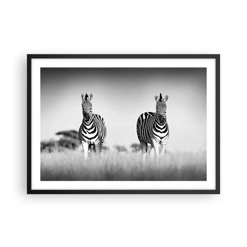 Poster in black frame - After All the World is Black and White - 70x50 cm