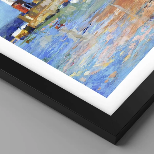 Poster in black frame - Afternoon in a Rainbow Bay - 61x91 cm