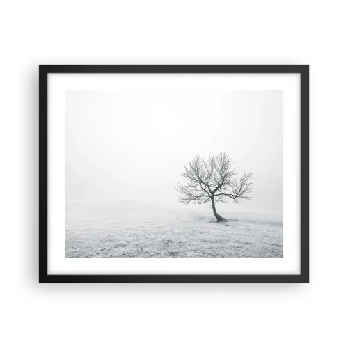 Poster in black frame - Against Nothingness - 50x40 cm