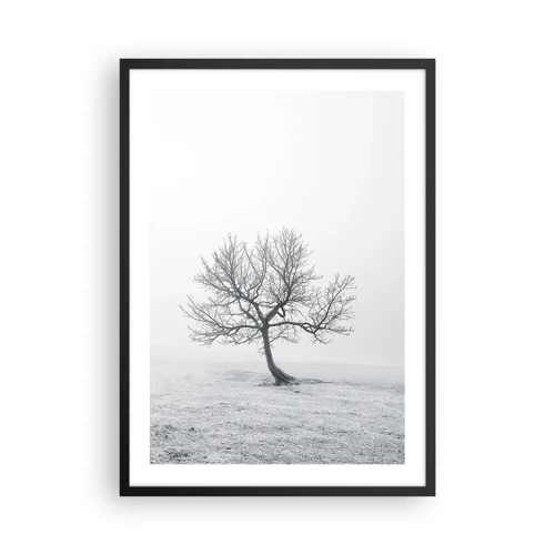 Poster in black frame - Against Nothingness - 50x70 cm