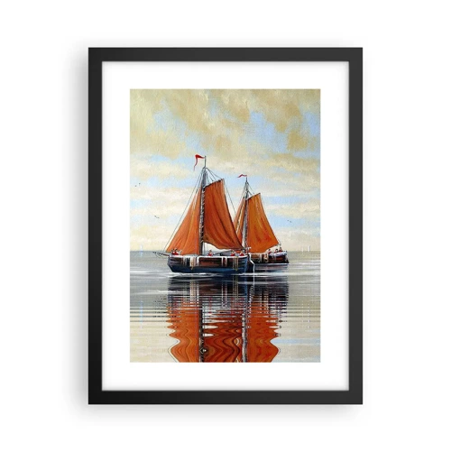 Poster in black frame - Ahoy, Sailor, Sail… - 30x40 cm