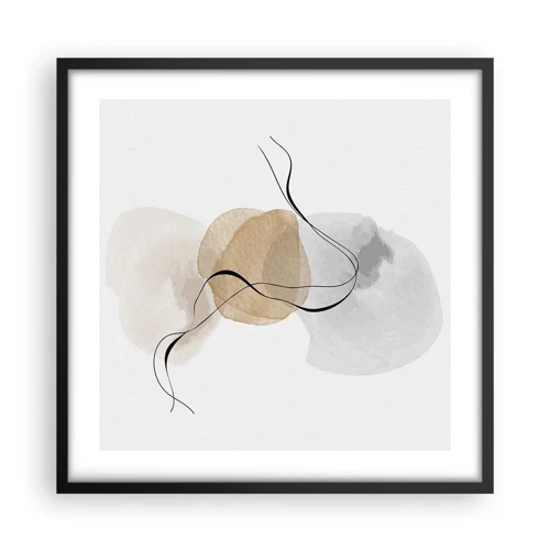 Poster in black frame - Air Beads - 50x50 cm