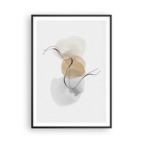 Poster in black frame - Air Beads - 70x100 cm