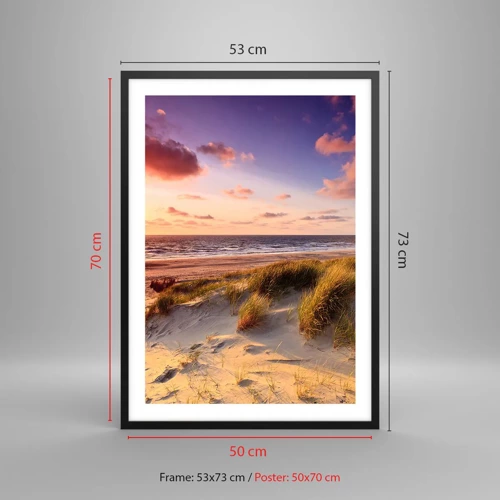 Poster in black frame - Air Smells of Summer - 50x70 cm