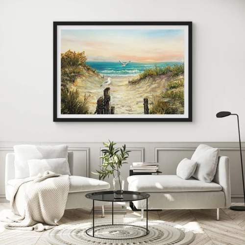 Poster in black frame - Airless Retreat - 100x70 cm