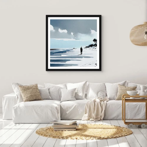 Poster in black frame - All Alone - 30x30 cm