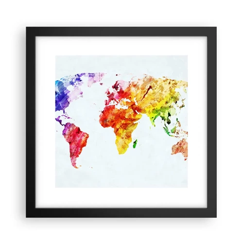 Poster in black frame - All Colours of Light - 30x30 cm