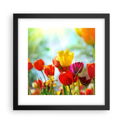 Poster in black frame - All Colours of the Sun - 30x30 cm