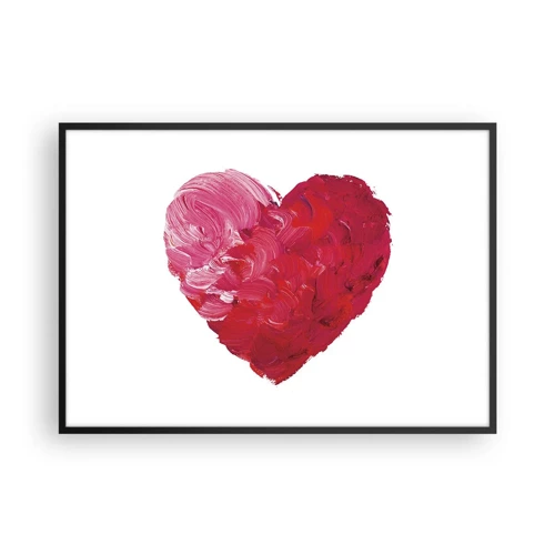 Poster in black frame - All You Need Is Love - 100x70 cm