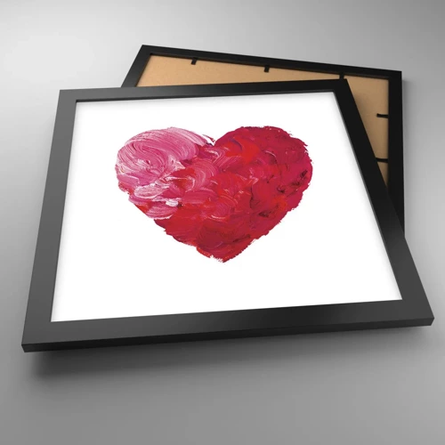 Poster in black frame - All You Need Is Love - 30x30 cm