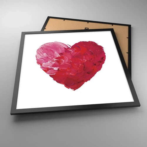 Poster in black frame - All You Need Is Love - 50x50 cm