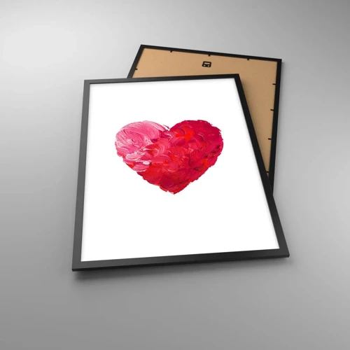 Poster in black frame - All You Need Is Love - 50x70 cm