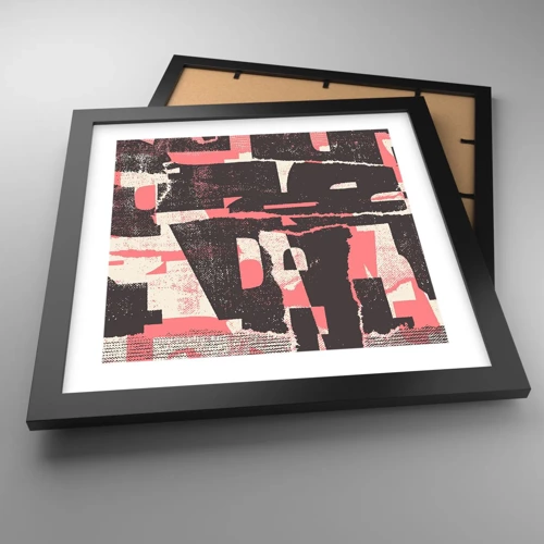 Poster in black frame - All that Chaos - 30x30 cm