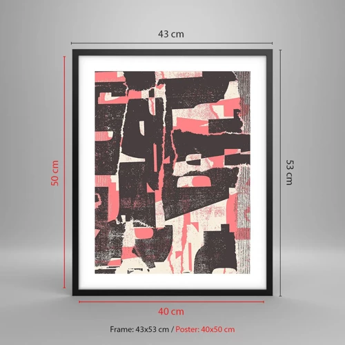 Poster in black frame - All that Chaos - 40x50 cm
