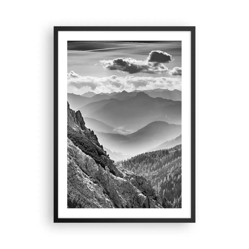 Poster in black frame - All the Way to the Horizon - 50x70 cm