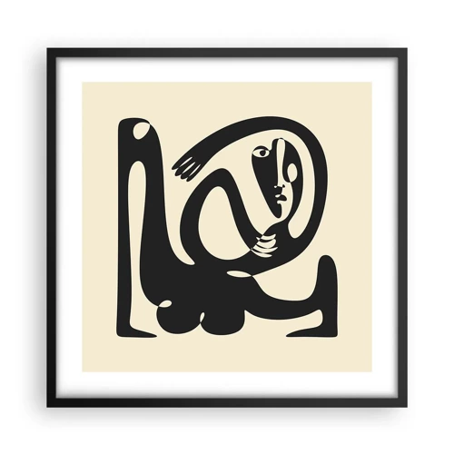 Poster in black frame - Almost Picasso - 50x50 cm