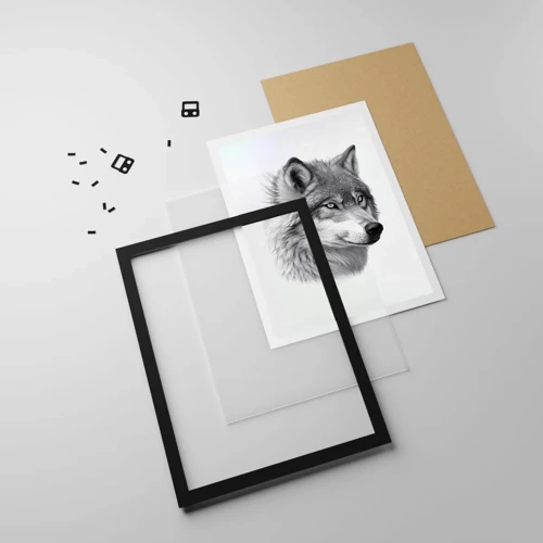 Poster in black frame - Alpha - Without a Doubt - 40x50 cm
