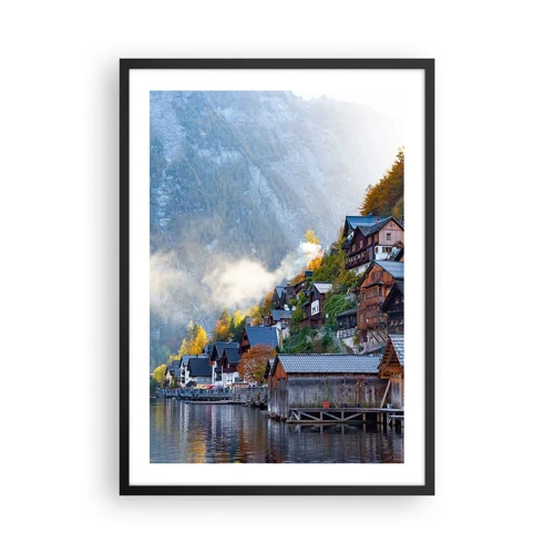 Poster in black frame - Alpine Atmosphere - 50x70 cm