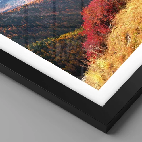 Poster in black frame - Alpine Autumn - 50x70 cm