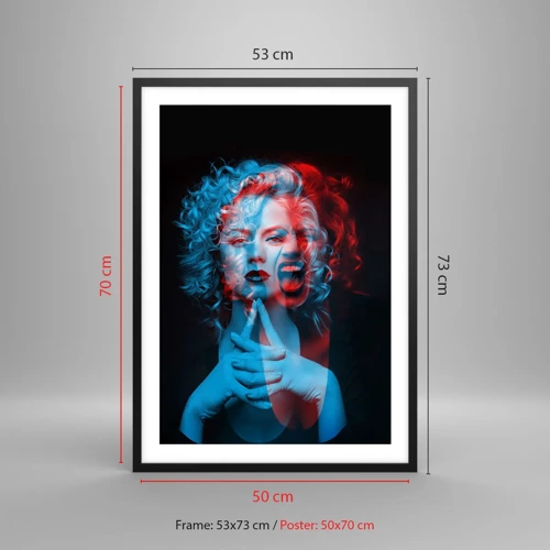 Poster in black frame - Alter Ego - 50x70 cm